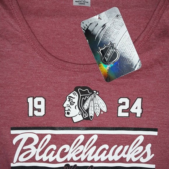 Chicago Blackhawks NHL Womens 3/4 Sleeve T-Shirt - Picture 4 of 4